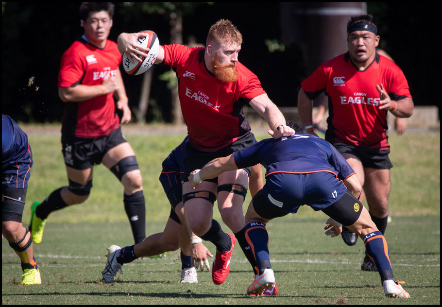 Quirk in action for Top League side Canon Eagles - Sachiyo Karamatsu Inside Sport: Japan, Sept 28, 2018