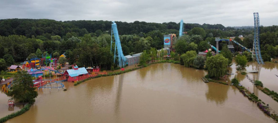 walibi belgien unwetter 2021 achterbahn freizeitpark