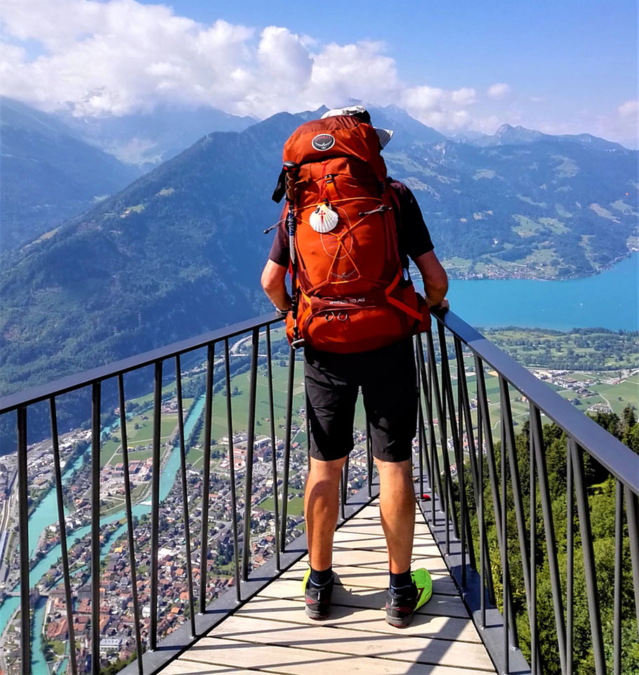 Auf der Via Jacobi. Blick auf Thunersee