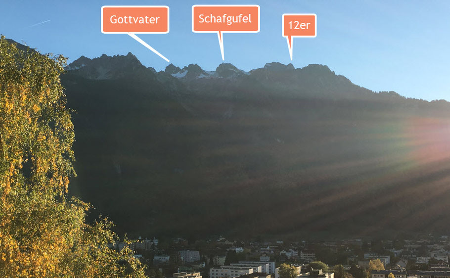 Rückblick vom Balkon aus.....