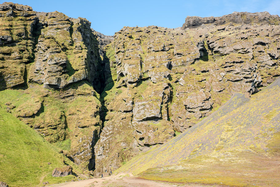 Rauðfeldsgjá, Schlucht, Island
