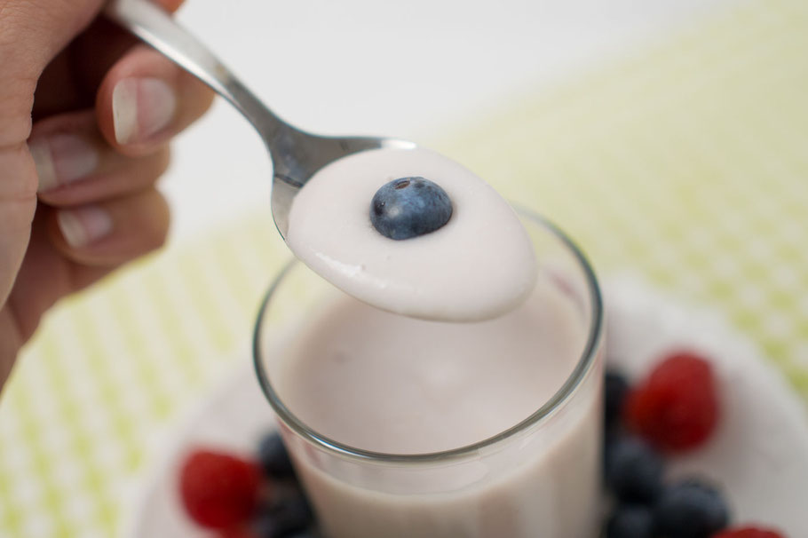 Veganer Joghurt – selbstgemacht aus einer Trinkkokosnuss