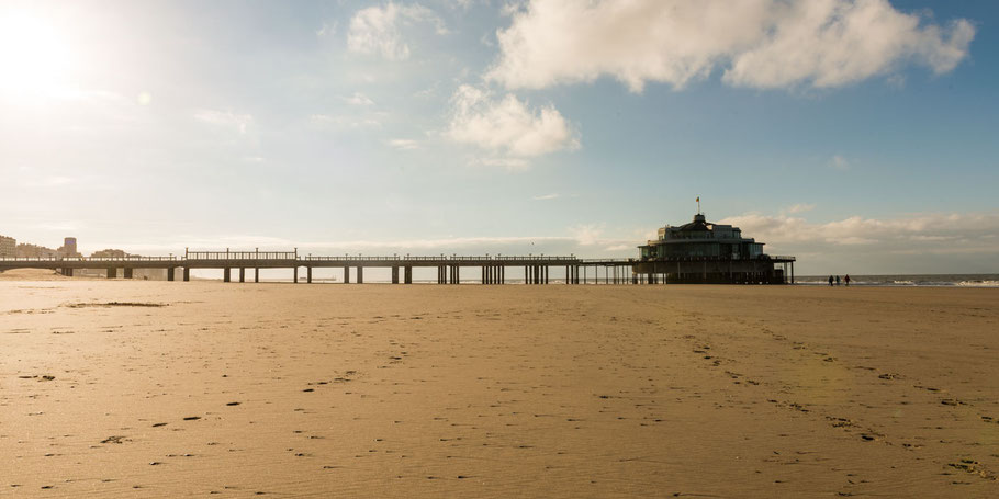 Nordsee, Belgien, Strand, Seebrücke