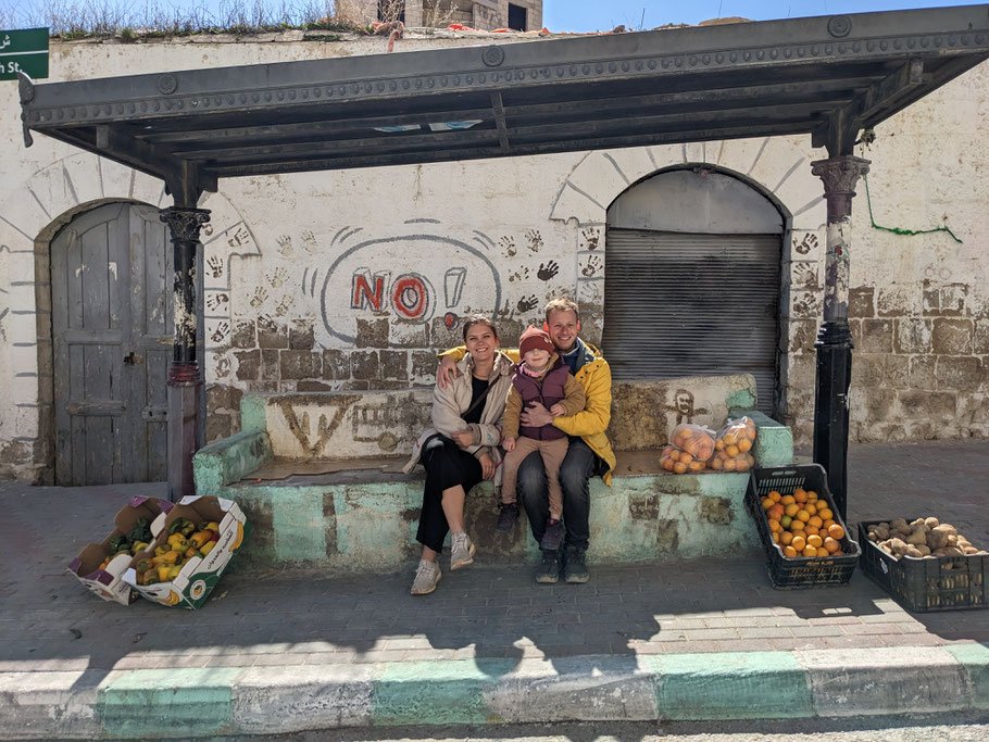 The orange baskets are not staged...this is how beautiful Karak Old Town looks like