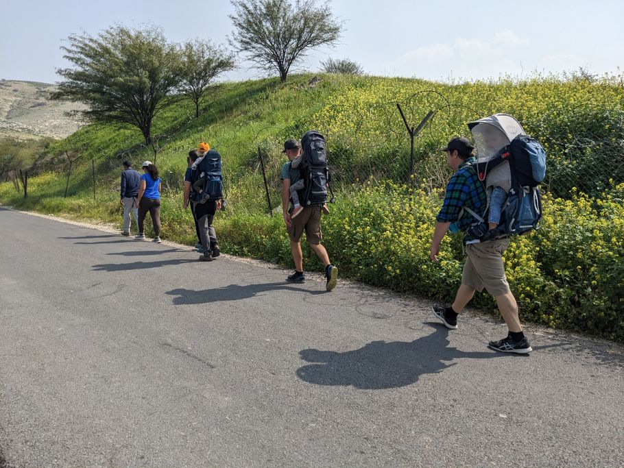 Finishing the hike