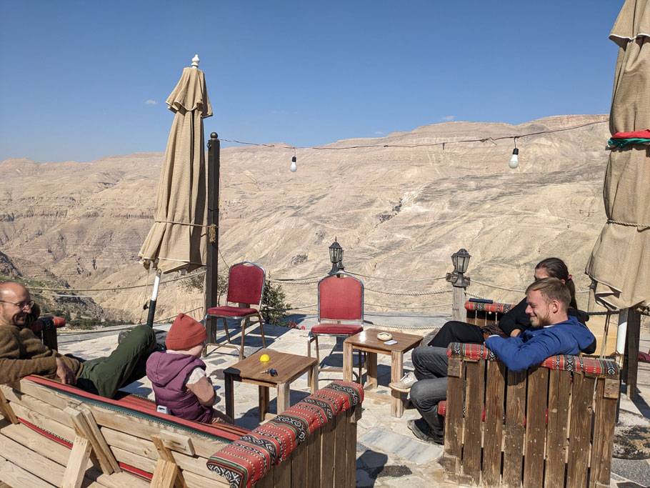 Fresh tea and a view at Beit Khairat Mumia 