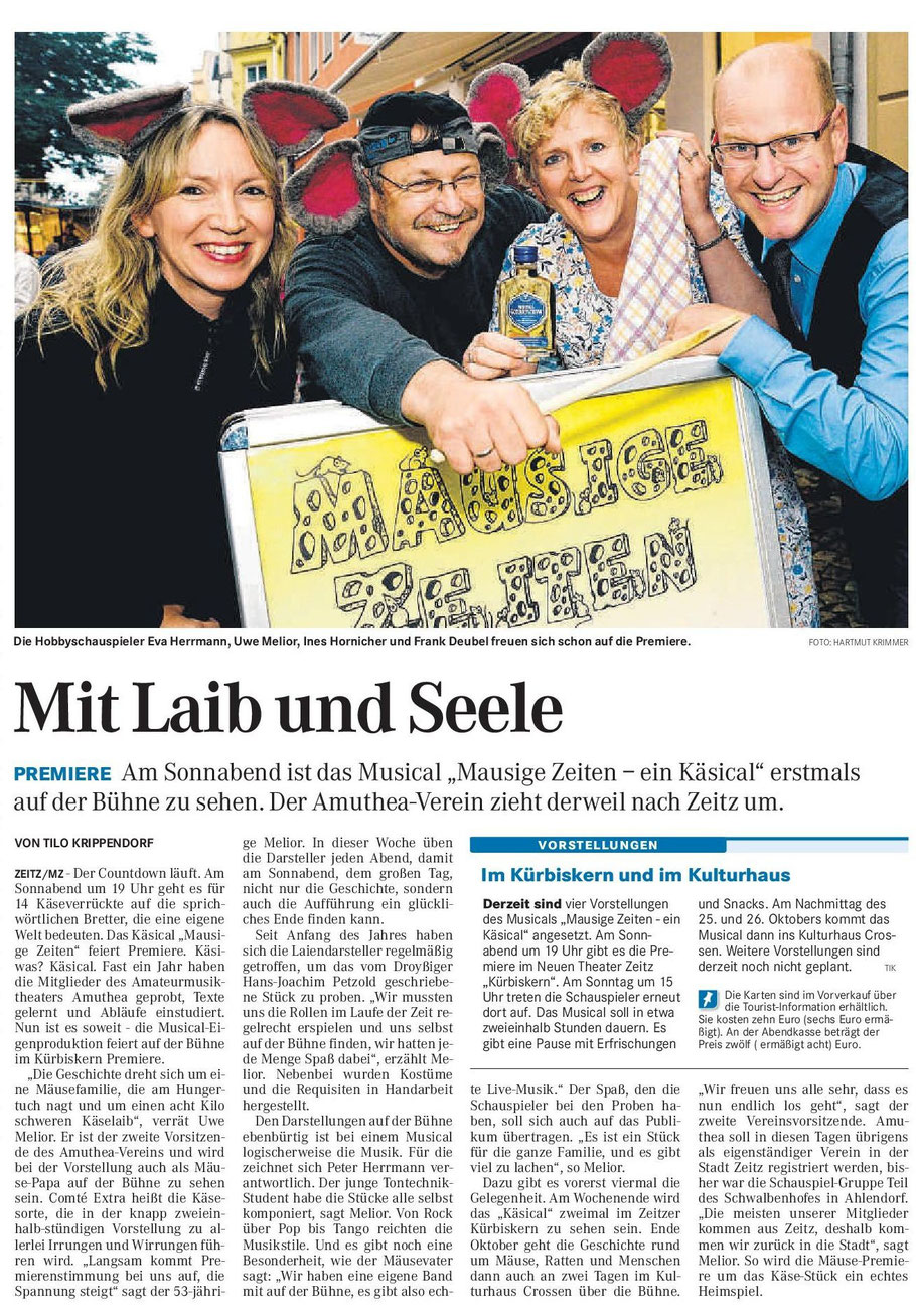 Mitteldeutsche Zeitung 07.10.2014