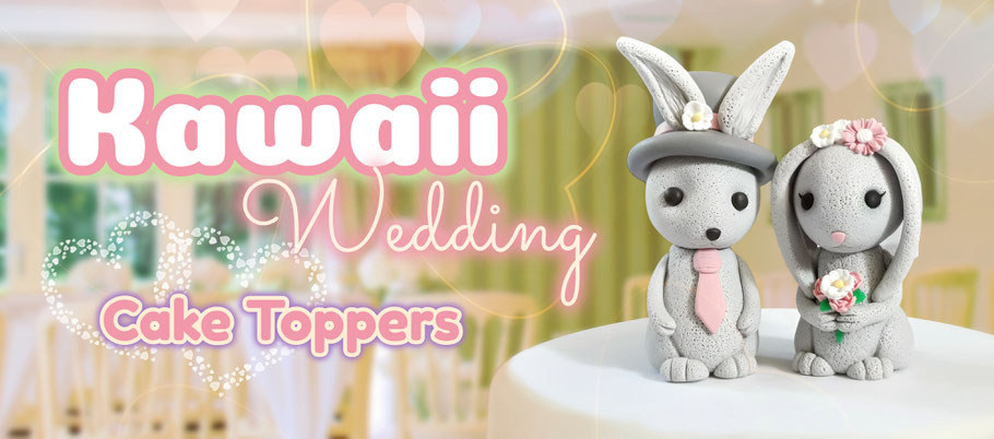 Kawaii Wedding Cake Toppers