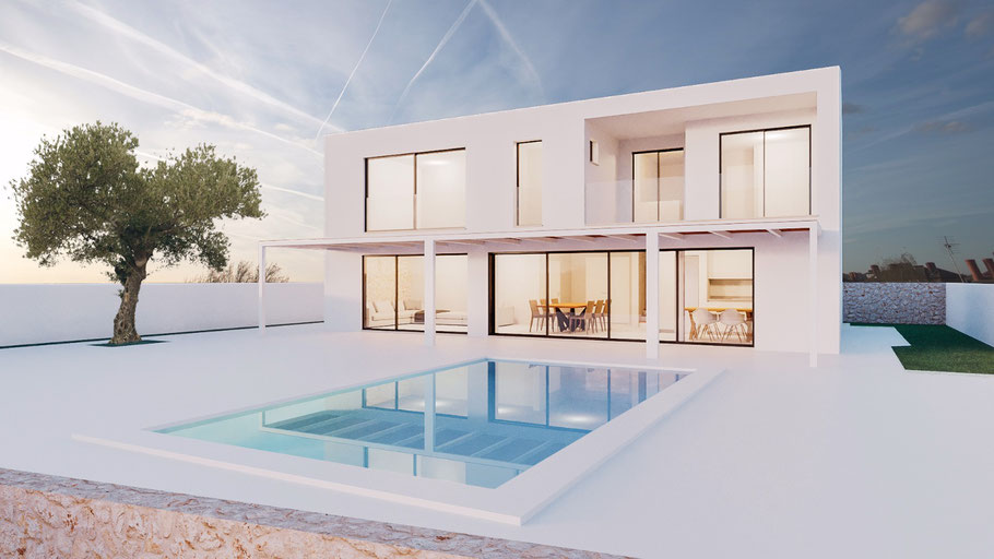 Bauland Mallorca und selber bauen. Verwirklichen Sie sich Ihren Traum auf einem voll entwickelten Bauland mit Meerblick in Cala Pi auf Mallorca.