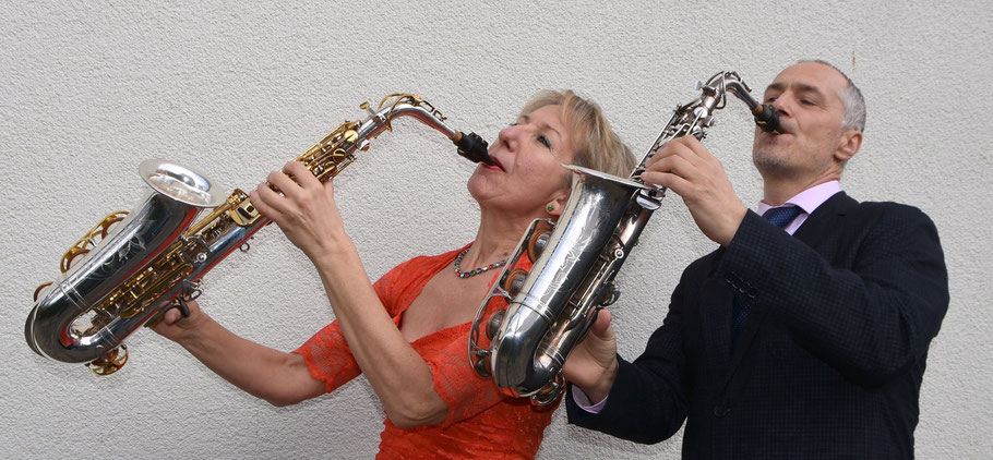 Saxophonduo „Sax Two“ - Matthias Wacker und Christina Unnerstall