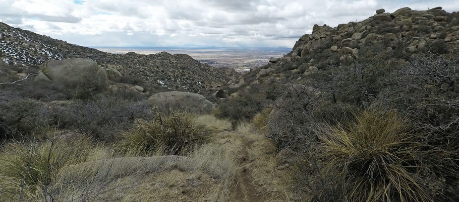 Mano Trail, Sandia Mountains, Cibola National Forest, Albuquerque, New Mexico.