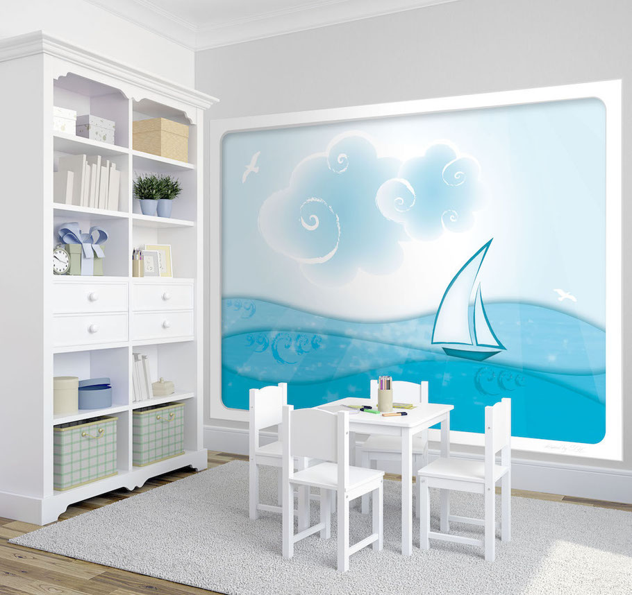 Wandbild OCEAN - Kindertapeten & Wandbilder Tipps und ideen für fröhliche kinderzimmer.