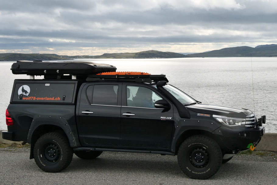 Toyota Hilux Arctic Trucks AT 33 35 expedition overland truck Revo N80 2017 2018 #ProjektBlackwolf wolf78 offroad Pick up camper Vanlife Wohnkabine AFN bumper alu-cab canopy overlandbound Hiluxnation Rival 4x4 bfgoodrich t/a ko2 James Baroud Discovery