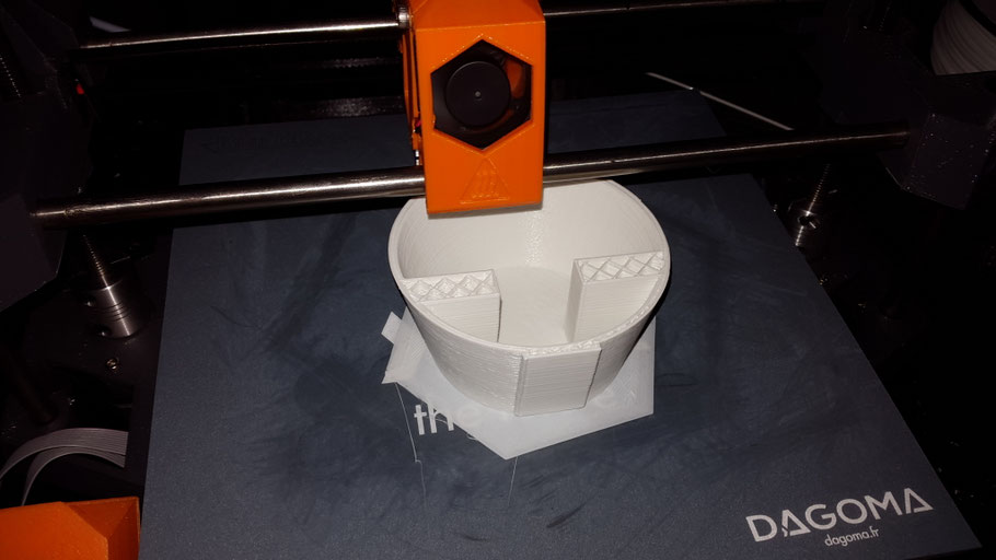 Impression du Boitier avec l'imprimante 3D Dagoma DiscoEasy200