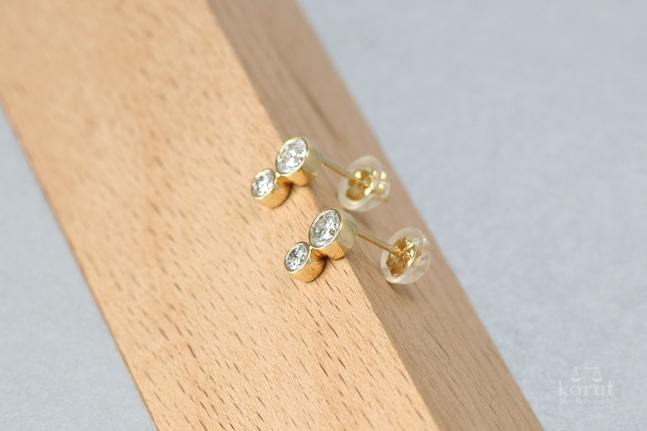 リフォーム後/K18ダイヤモンドピアス