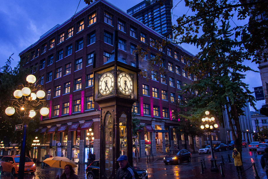 Kanada, Vancouver, Stadt, Nacht, der Beste Fotograf, Martin Matok, Rüsselsheim am Main, Hessen, Fotografie, Kunst, Langzeitaufnahme, Meer, Wunderschön, Reise, Traum, Viktoria, Steam Clock