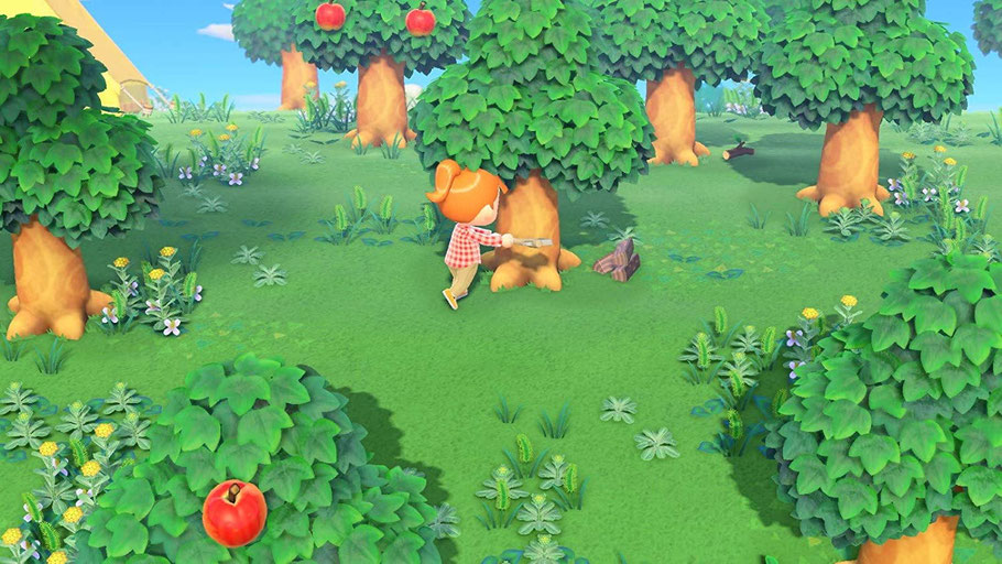 Animal Crossing: New Horizons Test - Bäume fällen