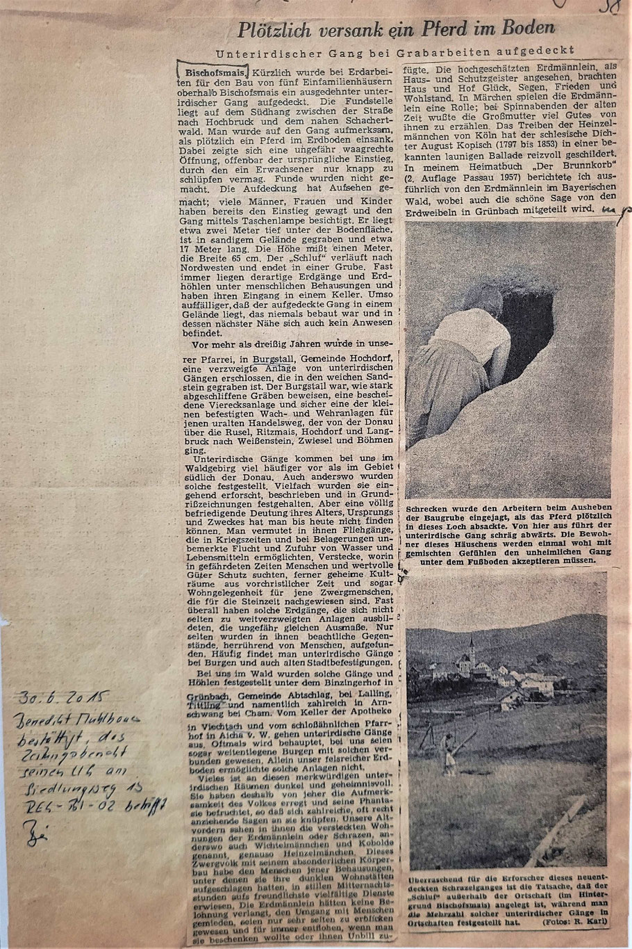 Quelle: Deggendorfer Zeitung, 17.06.1959