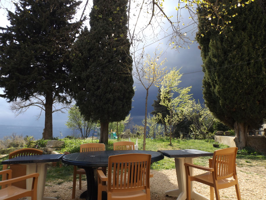 Espace terrasse pour chaque gîte