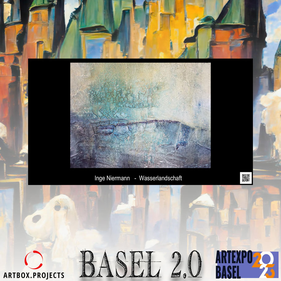 Wasserlandschaft wird vom 15.-18.Juni 2023 auf der Artexpo Basel auf Screenshot gezeigt. Zur gleichen Zeit läuft auch die Art Basel und eine Reise dorthin lohnt sich immer.