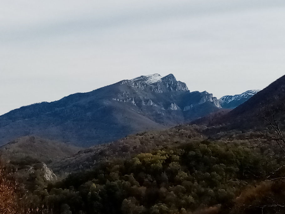 Le Pic du Gar vu depuis les hauteurs du Village de Ourdes en Barousse (65)