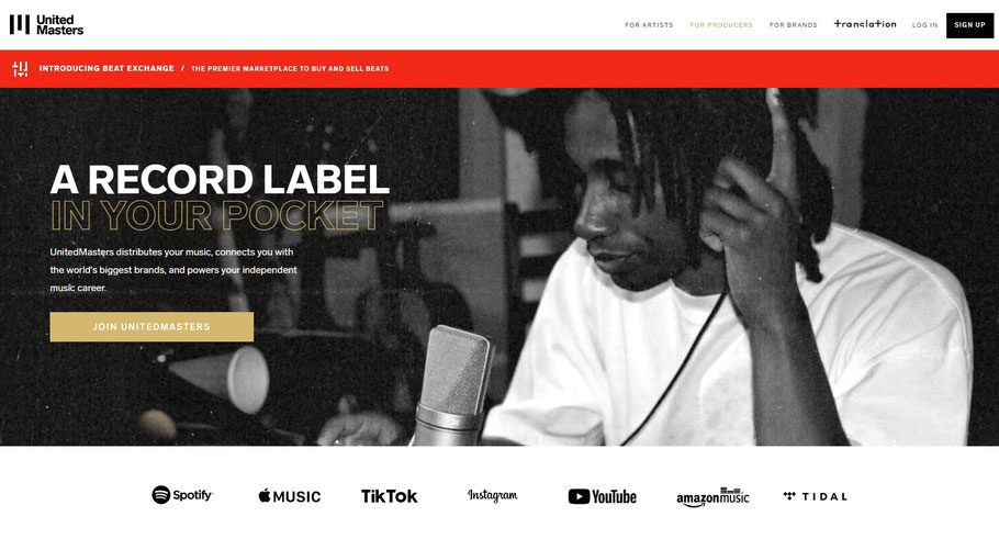 United Masters free music publishing
