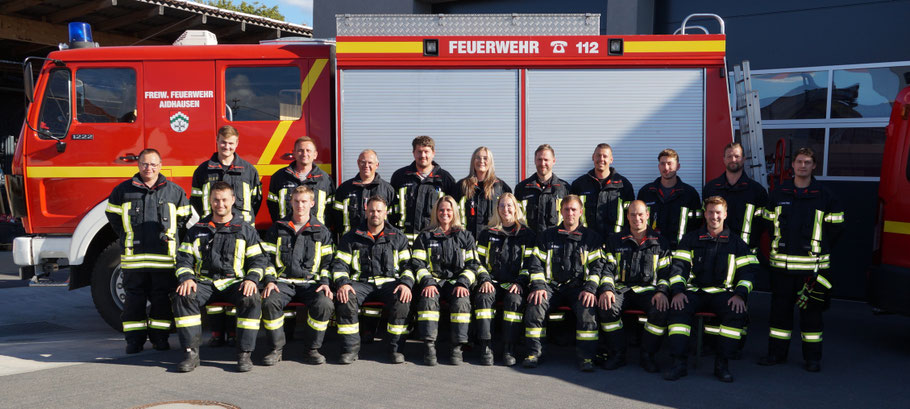 die Atemschutzgeräteträger der Feuerwehr Aidhausen