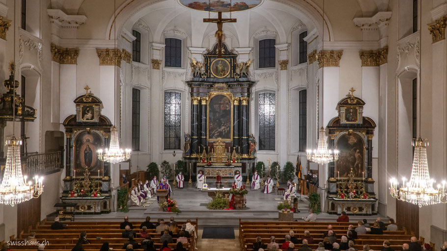 Pfarrkirche-St. Nikolaus-Altstätten-Innenansicht