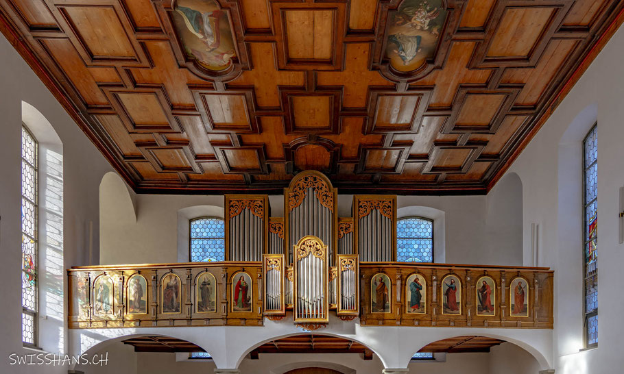 basilika-maria bildstein-orgel-decke