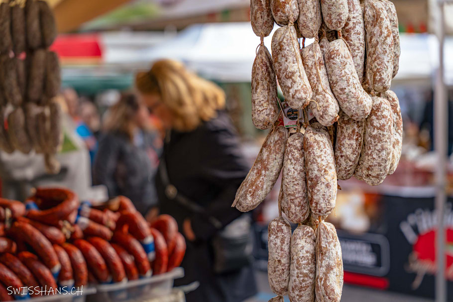 Nahaufnahme von Salami