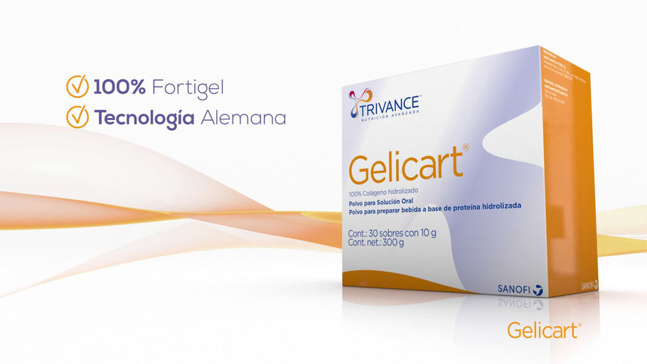 Gelicart Colágeno Hidrolizado en Polvo 30 Sobres con 10 gr. c/u