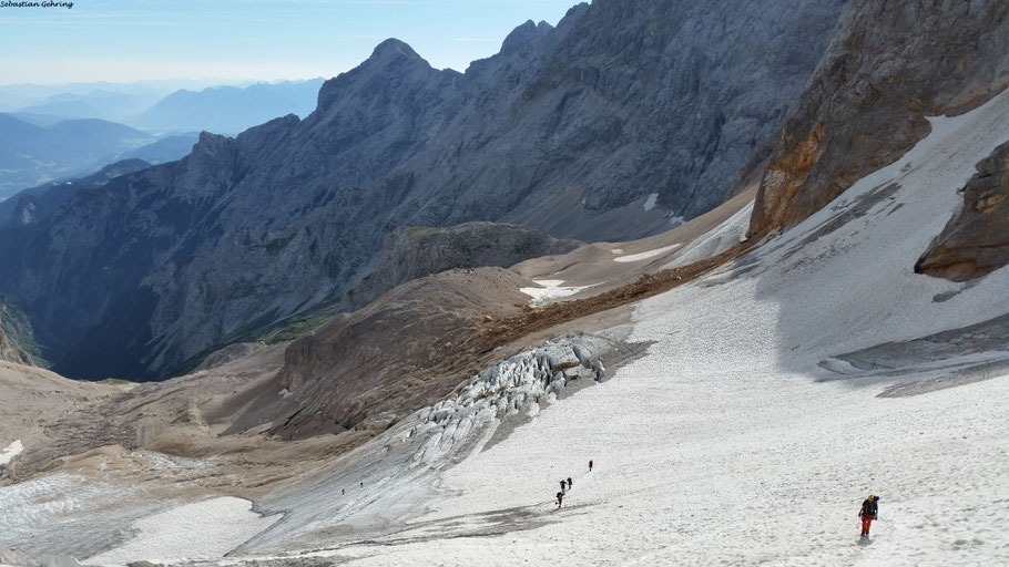 Der Höllentalferner (Gletscher) ca. 2190m