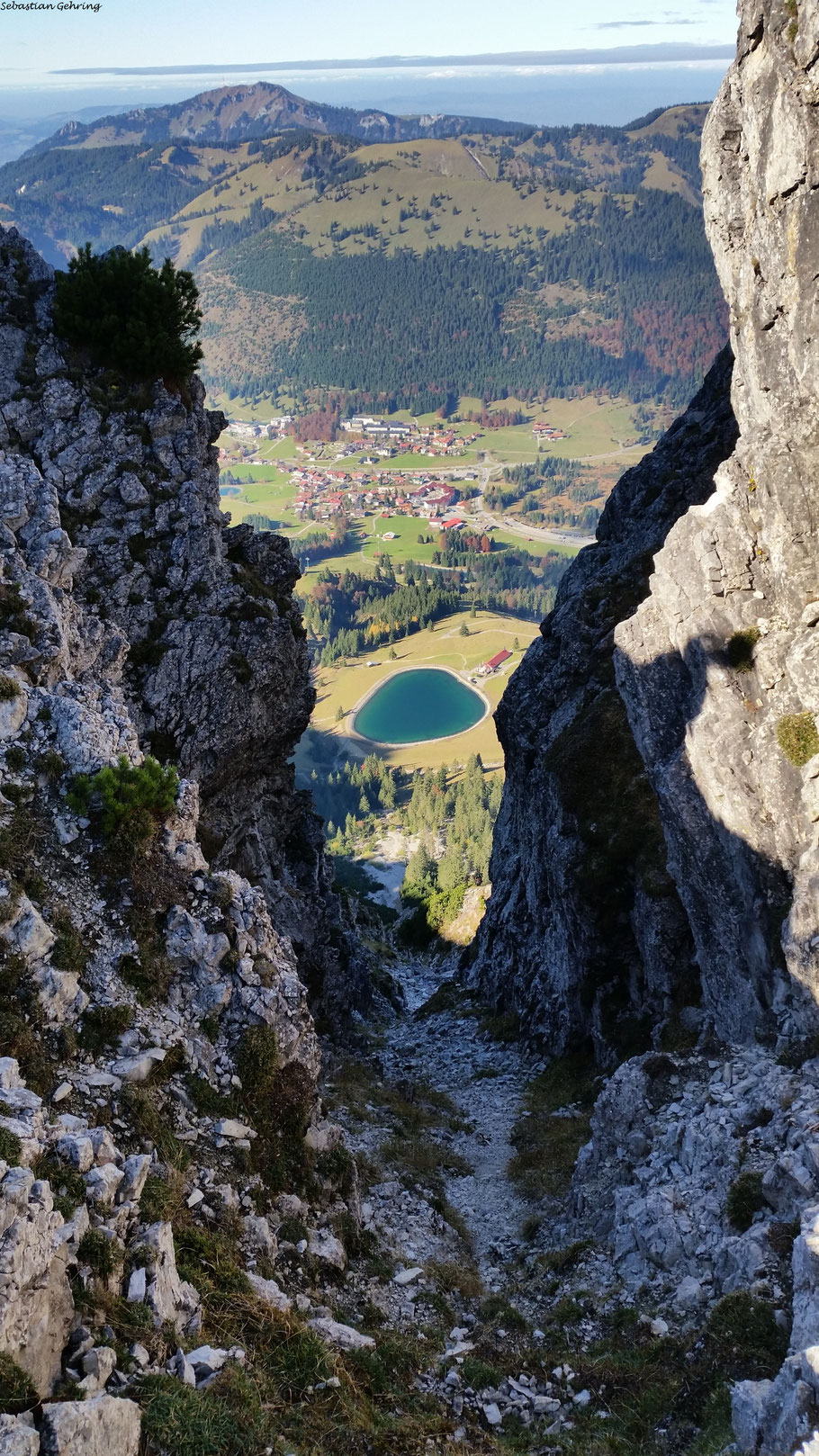 Ausblick vom Iseler nach Oberjoch
