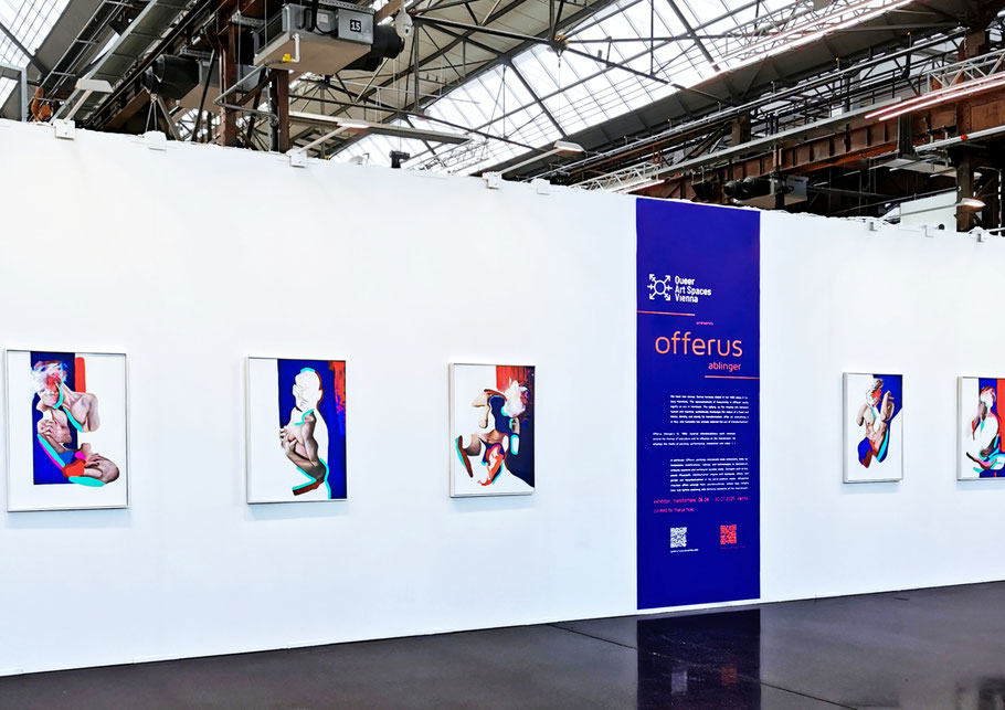 Art Düsseldorf ´25, in Cooperation mit Queer Art Spaces Vienna, Trans/Masc, (Serie 4-5), Öl auf Leinwand
