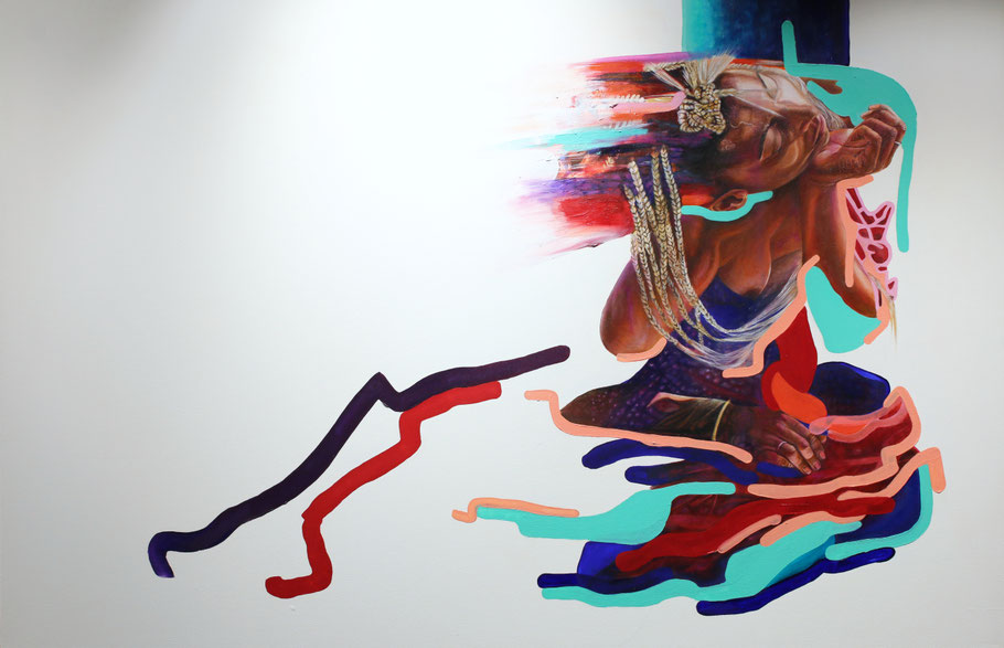 „Conditio Humana“ 5, 2025, Öl und Acrylauf Leinwand, 200 x 120cm