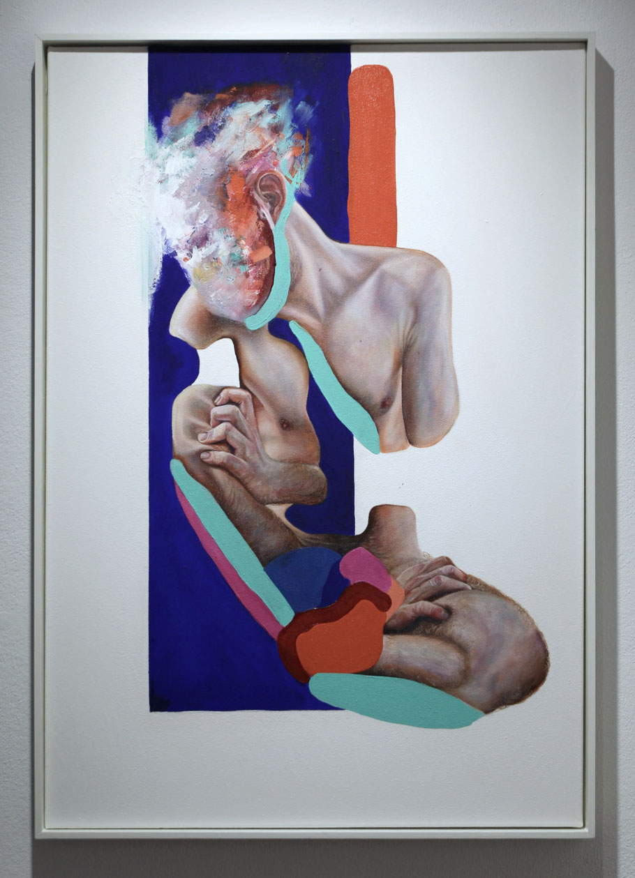 Trans/Masc, (Serie5), #25, 2025,  Öl auf Leinwand, 100 x 70 cm Rahmen