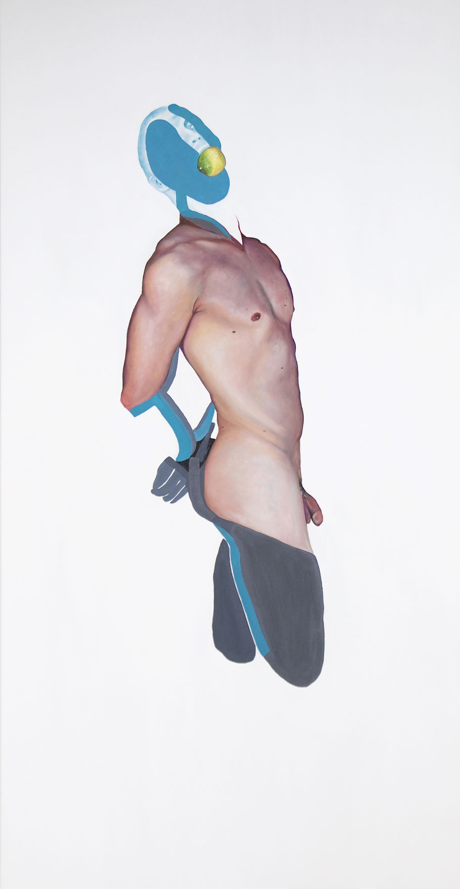 Trans/Masc, (Serie 2), #9, 2020, Öl und Acryl auf Leinwand, 200 x 101 cm