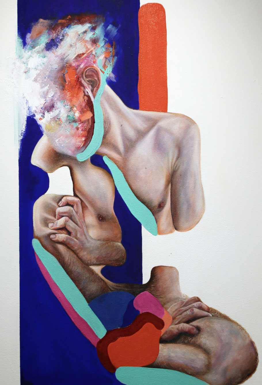 Trans/Masc, (Serie5), #25, 2025, Öl und Acryl auf Leinwand, 100 x 70 cm