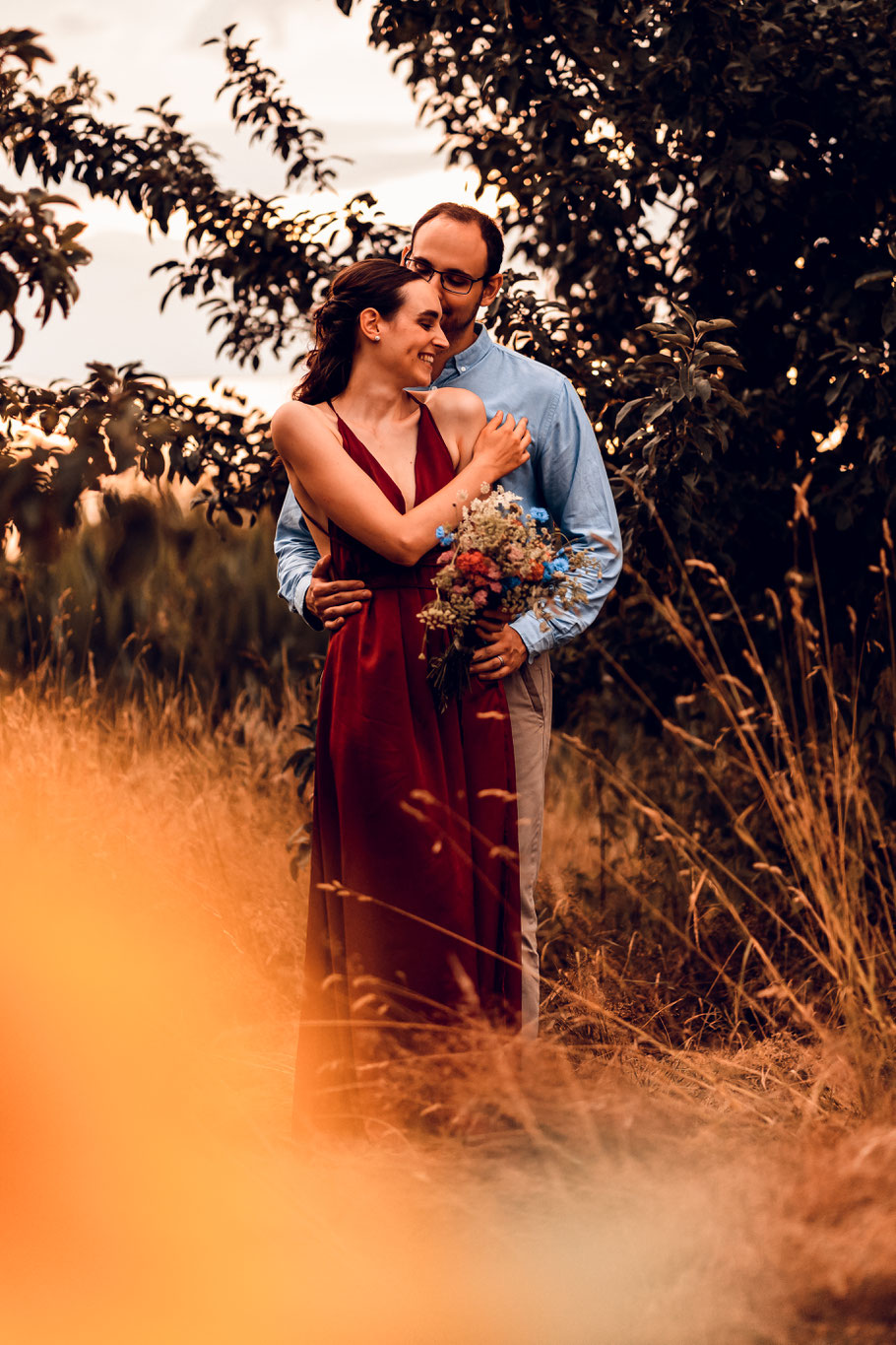 Isabelle & Benjamin - im Abendlicht wurde es ganz still und sinnlich.