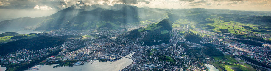 Helikopter Stadtrundflug Luzern