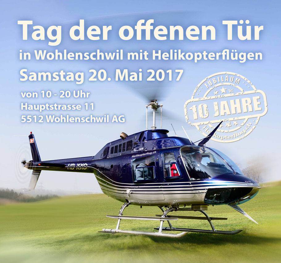 Helikopterflug 10 Jahre Tag der offenen Tür