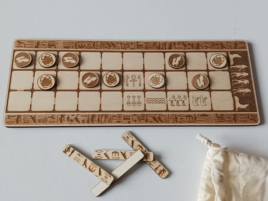 Senet jeu de société en bois stratégie ancien