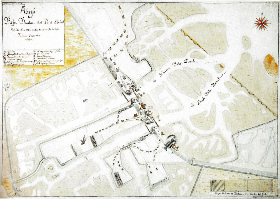 Deichbauarbeiten nach der Weihnachtsflut 1717