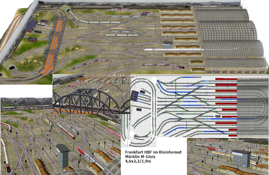 Hauptbhf. Ffm als H0Zimmeranlage modellbahnspass