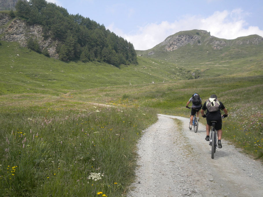 dopo qualche km di asfalto si entra prepotentemente in ambiente a noi caro