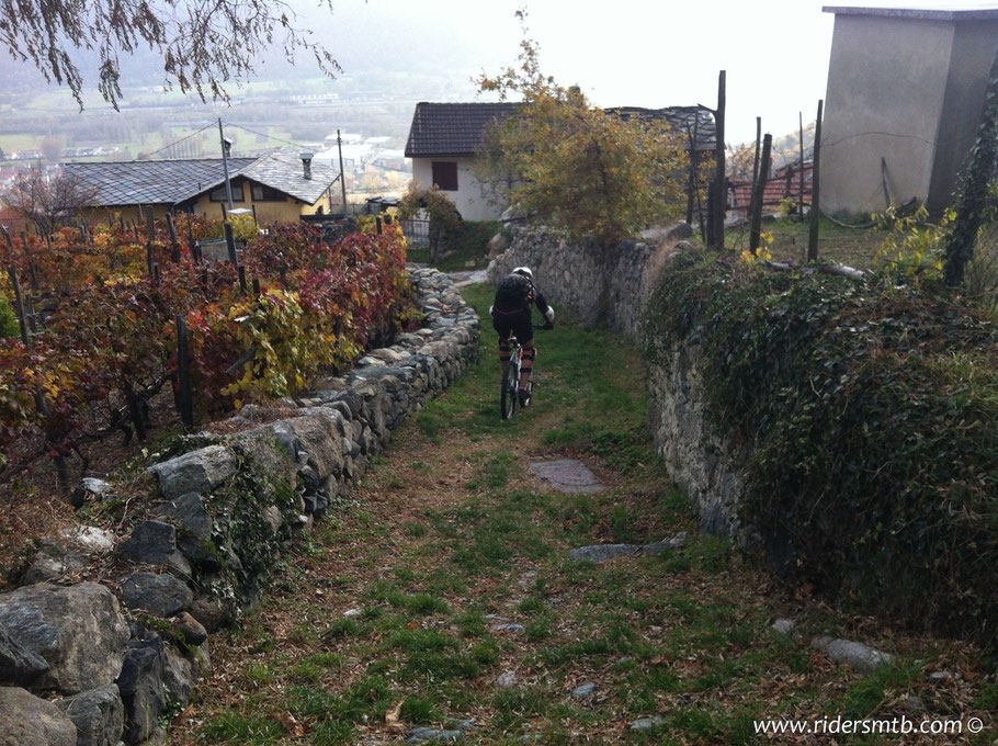 in quei di   Condove dopo aver percorso 16 km quasi tutti in single track 