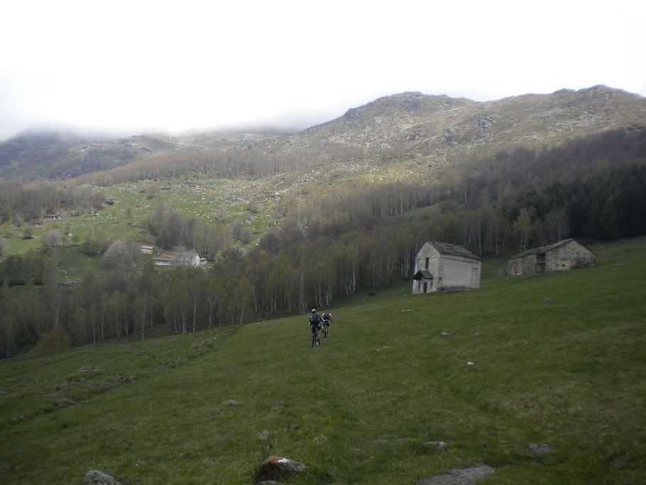 L'arrivo alla chiesetta... 