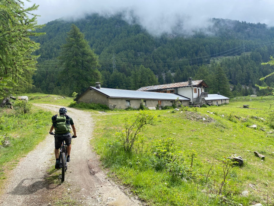 dal borgo di VEDUN ci arrampichiamo con pendenze modeste verso le ampie praterie non prima di aver archiviato un tratto boschivo