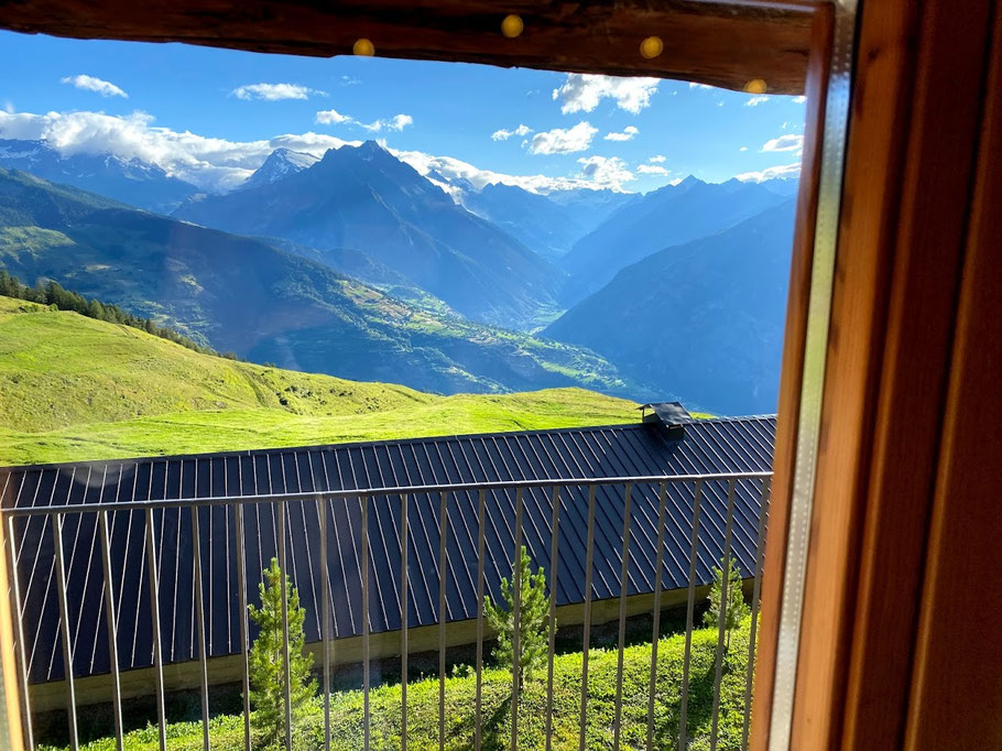 il panorama dalla stanza è uno spettacolo, il meteo anche.
