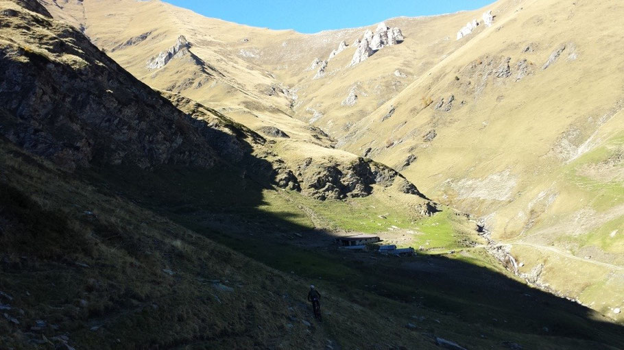 siamo al giro di boa della val Bourcet.....CHE POSTO!!
